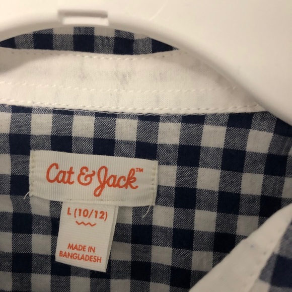 NWT Cat & Jack A Plaid Top - Picture 2 of 5